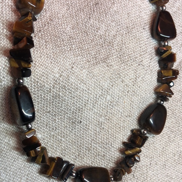 Beautiful Tiger eyes necklace 18-20” - Picture 4 of 10